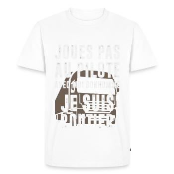 Je suis routier - T-shirt Premium bio Homme - blanc - Devant - Nico (187cm)