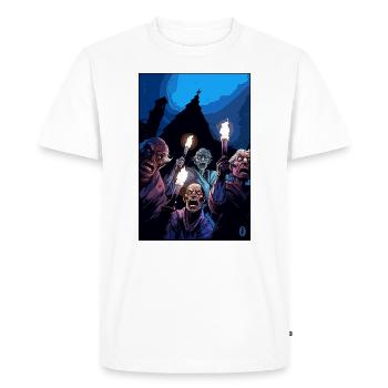 Vieux chasseurs avec des torches - T-shirt Premium bio Homme - blanc - Devant - Nico (187cm)