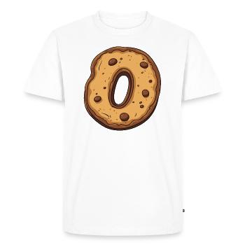 Biscuit d’anniversaire nouveau-né : Bébé de zéro an - T-shirt Premium bio Homme - blanc - Devant - Nico (187cm)