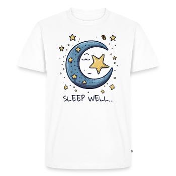 Sleep well, sweet moon and stars - Men's Premium Organic T-Shirt - white - Front - Nico (187cm)