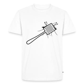 Une tapette à mouche tue un moustique - T-shirt Premium bio Homme - blanc - Devant - Nico (187cm)