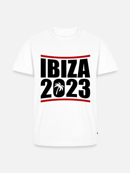 Ibiza 2023 - Männer Premium Bio T-Shirt - Weiß