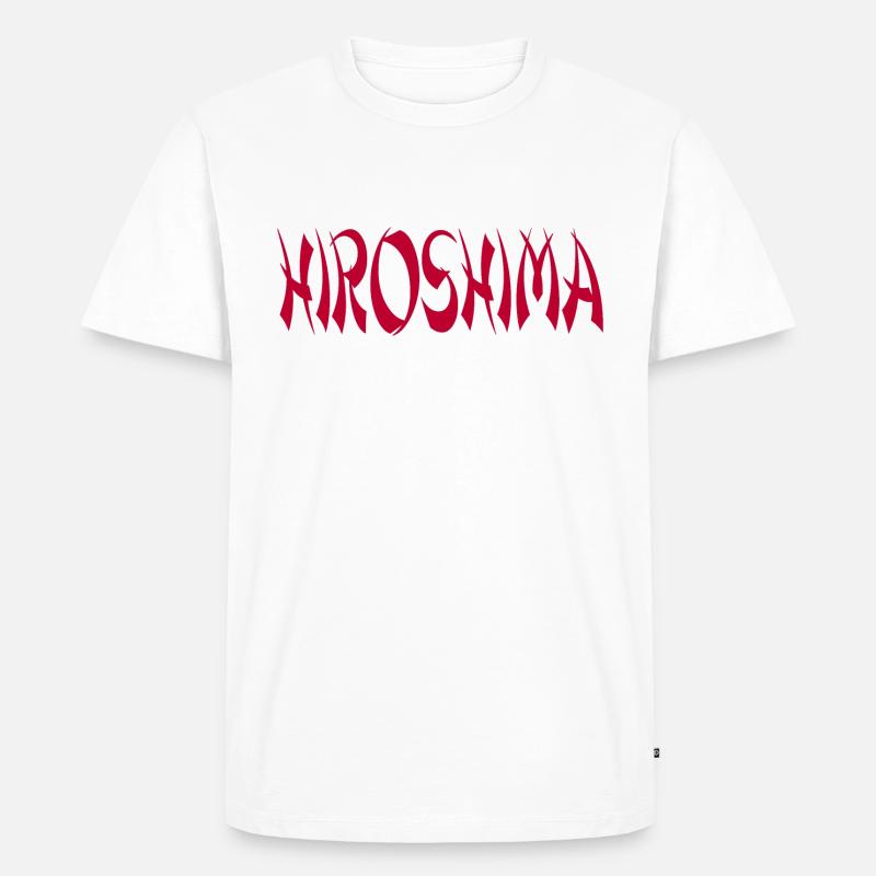 Hiroshima - Männer Premium Bio T-Shirt - Weiß