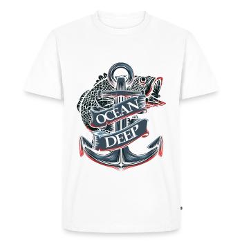 Ancre nautique - T-shirt Premium bio Homme - blanc - Devant - Nico (187cm)