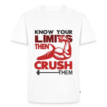 Body building - Men's Premium Organic T-Shirt - white - Front - Nico (187cm)