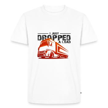 Trucker - Men's Premium Organic T-Shirt - white - Front - Nico (187cm)
