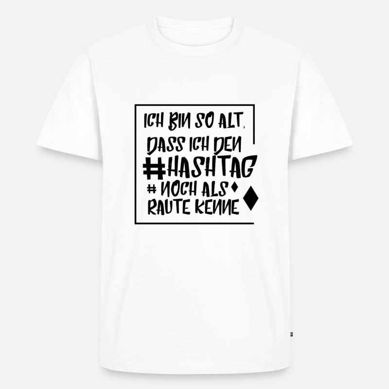 Ich Bin So Alt - Männer Premium Bio T-Shirt - Weiß