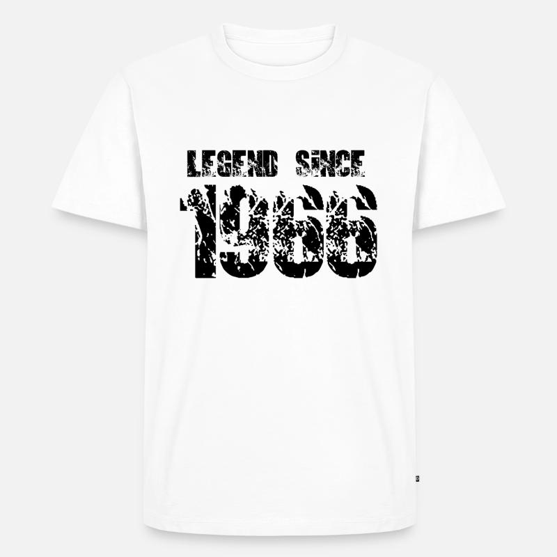 Legend since 1966 - Männer Premium Bio T-Shirt - Weiß