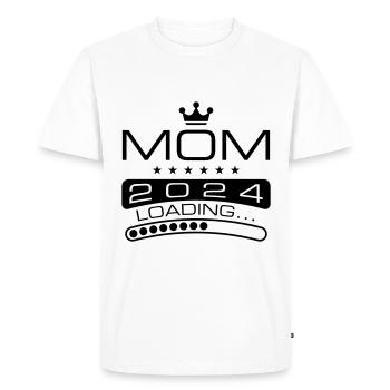 Mama 2024 Loading Mom - Men's Premium Organic T-Shirt - white - Front - Nico (187cm)