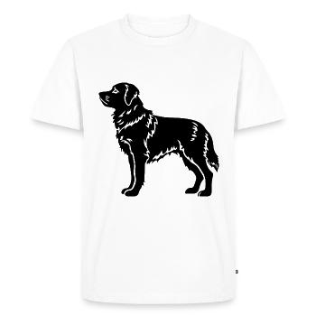 Chien samoyède - T-shirt Premium bio Homme - blanc - Devant - Nico (187cm)