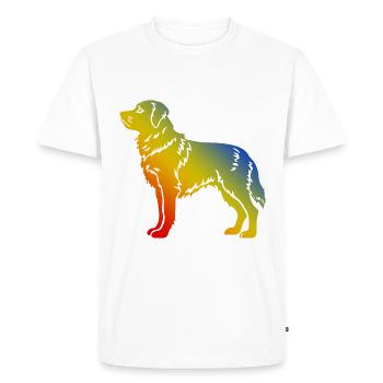 Chien samoyède - T-shirt Premium bio Homme - blanc - Devant - Nico (187cm)