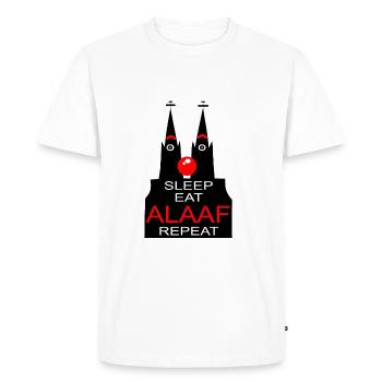 Kölsch de Cologne Cathédrale Kölle Alaaf Rhing nez carnaval - T-shirt Premium bio Homme - blanc - Devant - Nico (187cm)