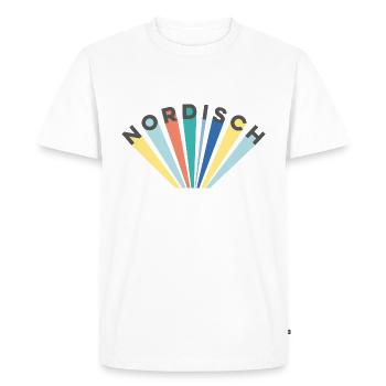 nordique - T-shirt Premium bio Homme - blanc - Devant - Nico (187cm)