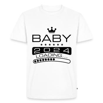 Baby 2024 Loading - Men's Premium Organic T-Shirt - white - Front - Nico (187cm)
