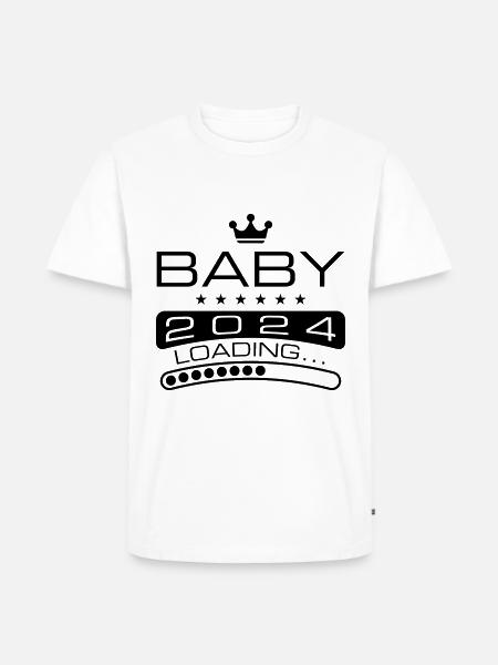 Baby 2024 Loading - Men's Premium Organic T-Shirt - white