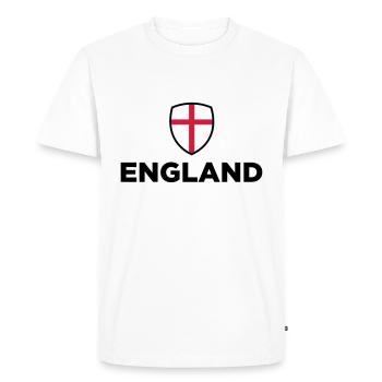 Drapeau national de l Angleterre - T-shirt Premium bio Homme - blanc - Devant - Nico (187cm)