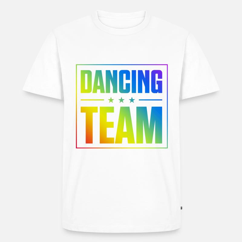 Dancing Team - Männer Premium Bio T-Shirt - Weiß