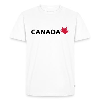Canada Design 6 - T-shirt Premium bio Homme - blanc - Devant - Nico (187cm)