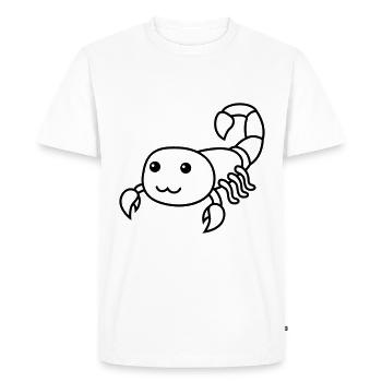 Scorpion Comic Animal - T-shirt Premium bio Homme - blanc - Devant - Nico (187cm)
