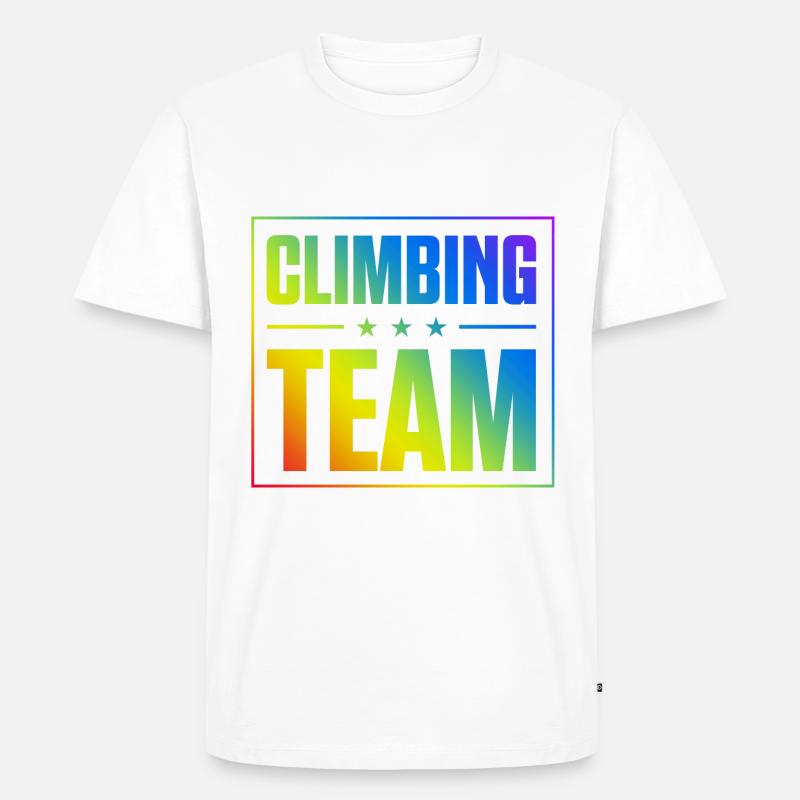 Climbing Team - Männer Premium Bio T-Shirt - Weiß