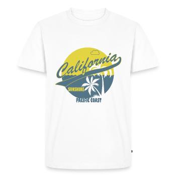 Californie - T-shirt Premium bio Homme - blanc - Devant - Nico (187cm)
