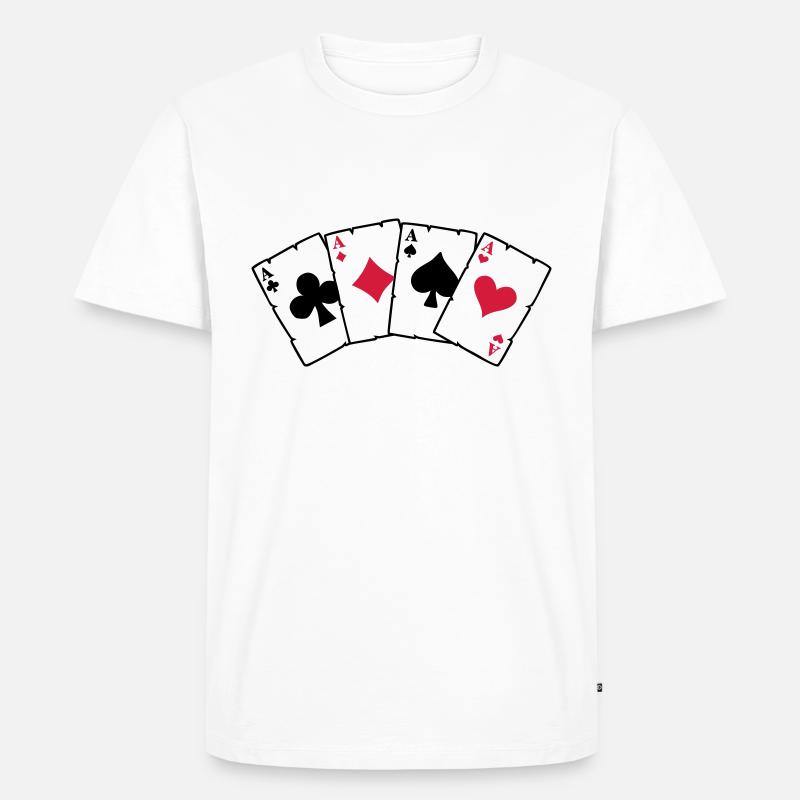 cards_3c2 - T-shirt Premium bio Homme - blanc