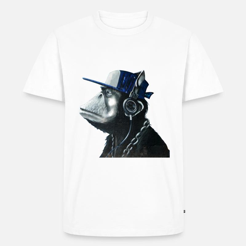Affe Graffiti von Custom - Männer Premium Bio T-Shirt - undefined