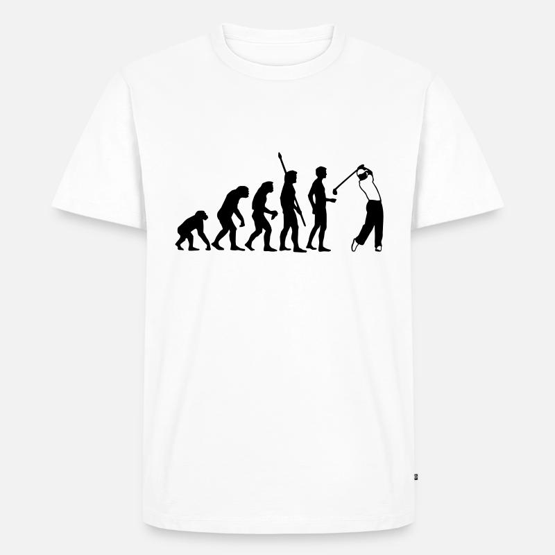 evolution_golf_b_2c - Men's Premium Organic T-Shirt - white