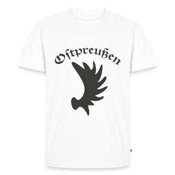 Alte Heimat Ostpreussen Elchschaufel Symbole 1 - T-shirt Premium bio Homme - blanc - Devant - Nico (187cm)