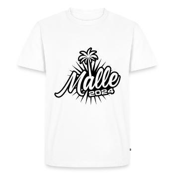 Malle 2024 Team Mallorca - Men's Premium Organic T-Shirt - white - Front - Nico (187cm)