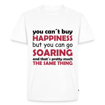 happiness soaring - T-shirt Premium bio Homme - blanc - Devant - Nico (187cm)