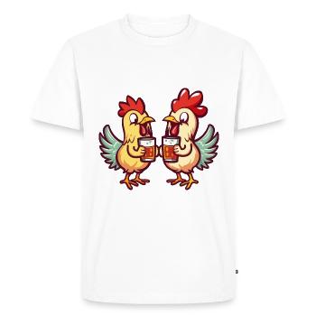 Comic Beer Funny Booze - T-shirt Premium bio Homme - blanc - Devant - Nico (187cm)