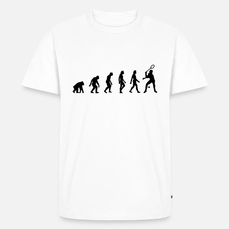 L évolution de squash - T-shirt Premium bio Homme - blanc