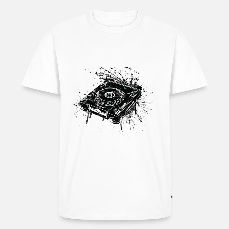 CDJ 1000 Graffiti DJ - Männer Premium Bio T-Shirt - Weiß