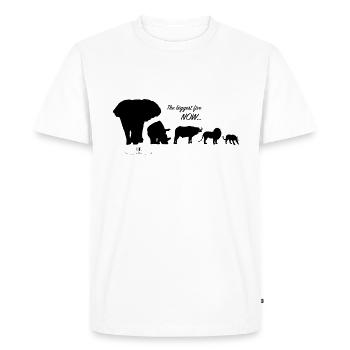 Les cinq plus grands - Safari - T-shirt Premium bio Homme - blanc - Devant - Nico (187cm)