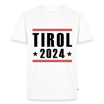 Tyrol 2024 - T-shirt Premium bio Homme - blanc - Devant - Nico (187cm)