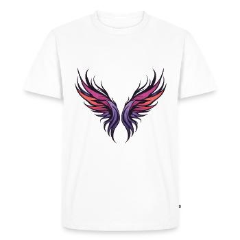 Symbolisme de l’aile - T-shirt Premium bio Homme - blanc - Devant - Nico (187cm)
