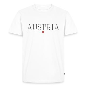Autriche - T-shirt Premium bio Homme - blanc - Devant - Nico (187cm)