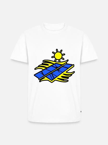 Solar energy panels - Men's Premium Organic T-Shirt - white