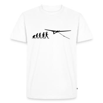 evolution vol à voile - T-shirt Premium bio Homme - blanc - Devant - Nico (187cm)