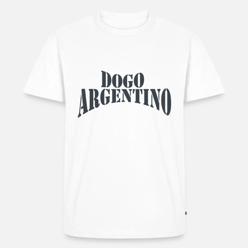 Dogo Argentino - Männer Premium Bio T-Shirt - Weiß