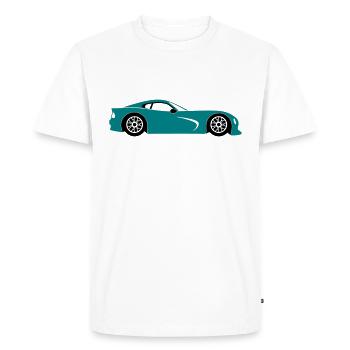 Voiture de sport - T-shirt Premium bio Homme - blanc - Devant - Nico (187cm)