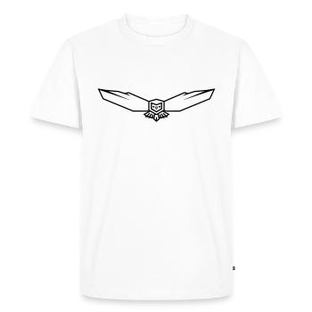 Chouette - T-shirt Premium bio Homme - blanc - Devant - Nico (187cm)