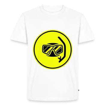 Diving goggles circle icon - Men's Premium Organic T-Shirt - white - Front - Nico (187cm)