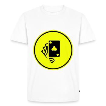 Map Icon Icon - Men's Premium Organic T-Shirt - white - Front - Nico (187cm)