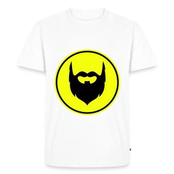 Symbole de barbe - T-shirt Premium bio Homme - blanc - Devant - Nico (187cm)