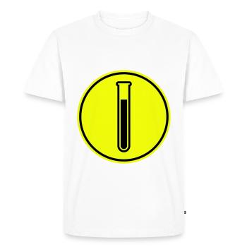 Symbole du tube à essai - T-shirt Premium bio Homme - blanc - Devant - Nico (187cm)