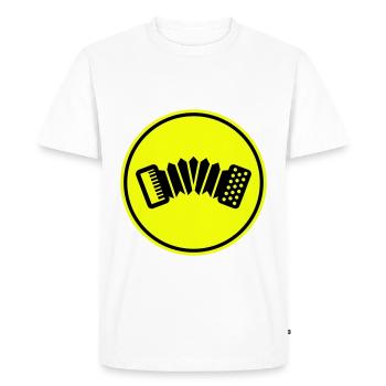 Musique d’accordéon - T-shirt Premium bio Homme - blanc - Devant - Nico (187cm)