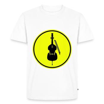 Violin icon icon - Men's Premium Organic T-Shirt - white - Front - Nico (187cm)