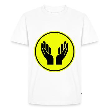 Hands icon icon - Men's Premium Organic T-Shirt - white - Front - Nico (187cm)